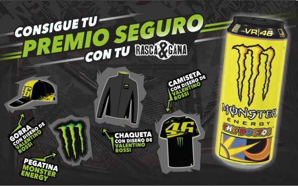 Pegatinas moto monster bebida energética